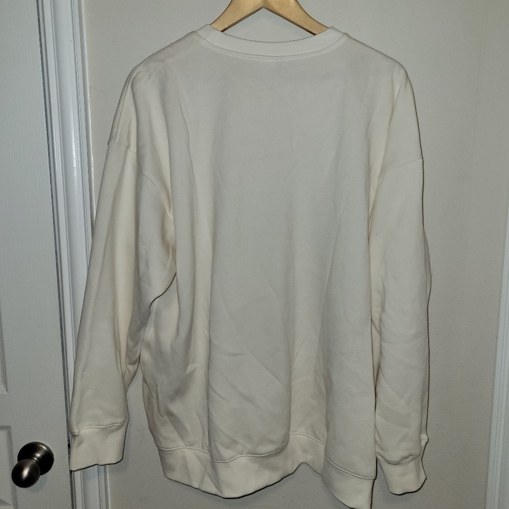 PINK Victoria's Secret Cream Crewneck Sweater - Picture 3 of 5